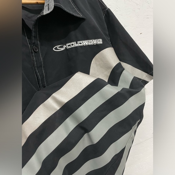 Vintage Coldwave Rave Millenium Button Down Shirt, Size L - Picture 4 of 7